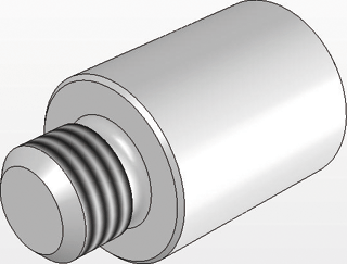 Koppelstuk  M10 x M6 25stuks